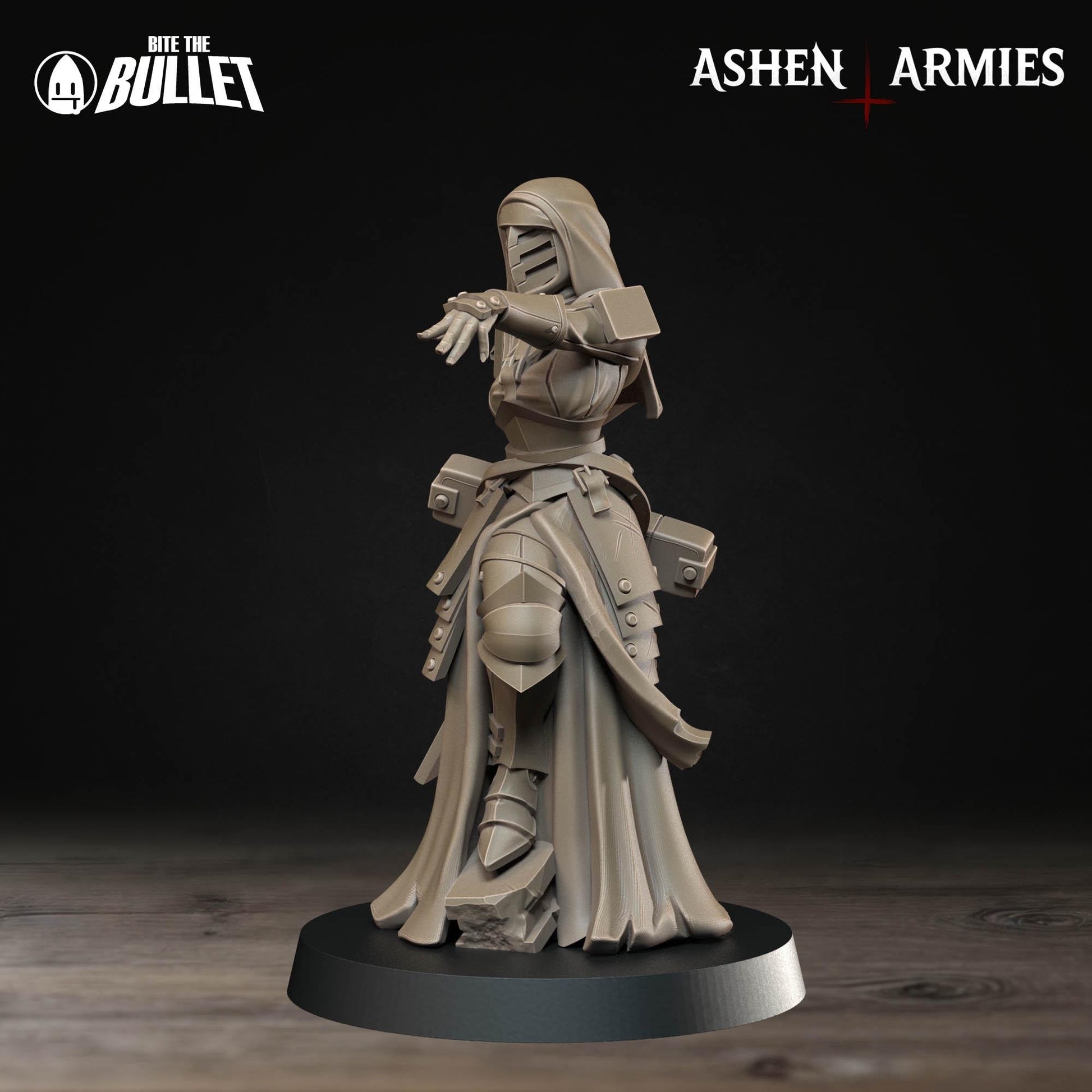 Exotic Combat Medic, Sanctified Legion | Pinup SFW NSFW Model Miniature | Bite the Bullet