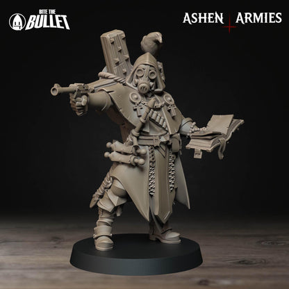 Sanctified Legion, Trench Cleric | TABLETOP SCALE | D&D Pathfinder TTRPG Miniature | Bite the Bullet