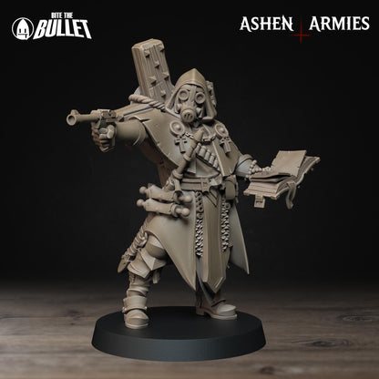 Sanctified Legion, Trench Cleric | TABLETOP SCALE | D&D Pathfinder TTRPG Miniature | Bite the Bullet