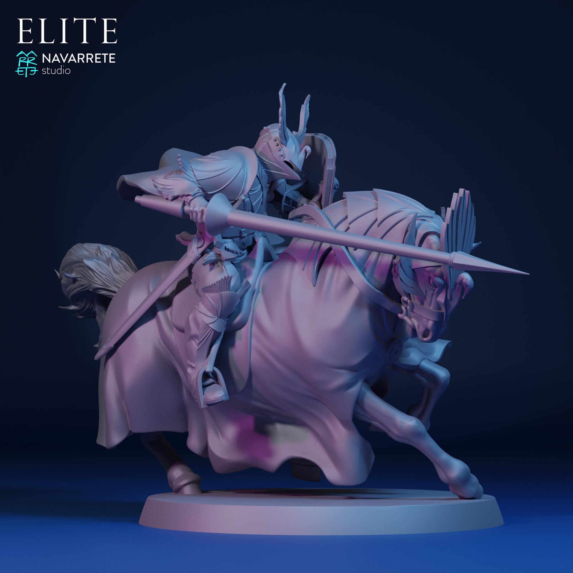 Imrael Elite tabletop gaming miniature by Tattles Told 3D, featuring detailed figure on a gaming base.