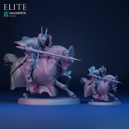 Imrael Elite tabletop gaming miniature by Tattles Told 3D, detailed figure of Navarrete Studio's character on a display base.