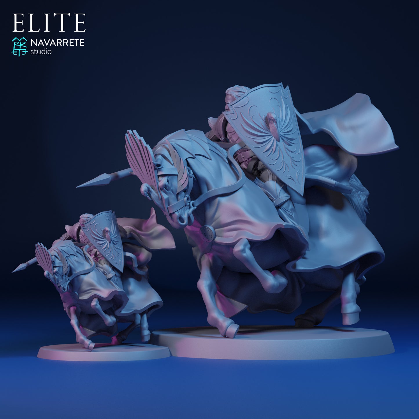 Imrael Elite tabletop gaming miniature by Tattles Told 3D, detailed Navarrete Studio miniature figure on a gaming base.