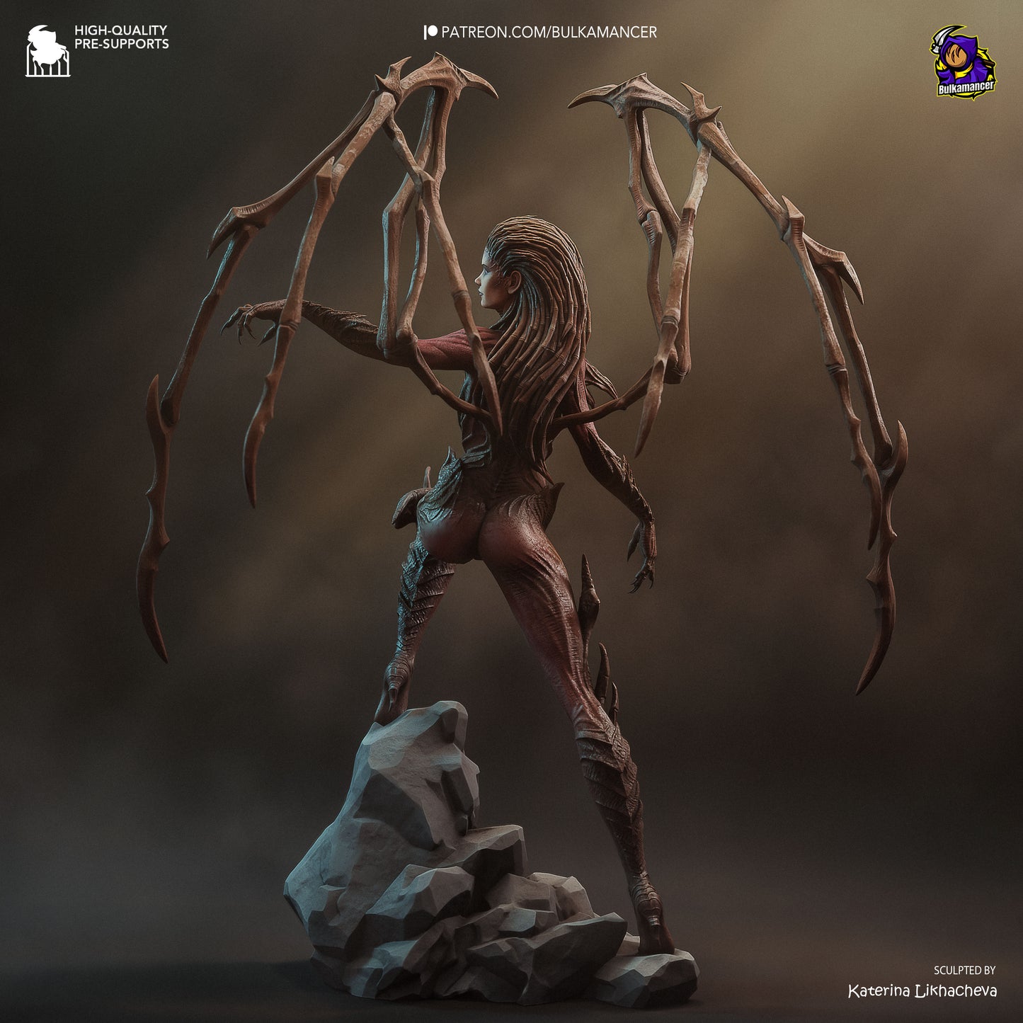 Infested Queen | Resin Garage Kit Figure | Bulkamancer Sculpts