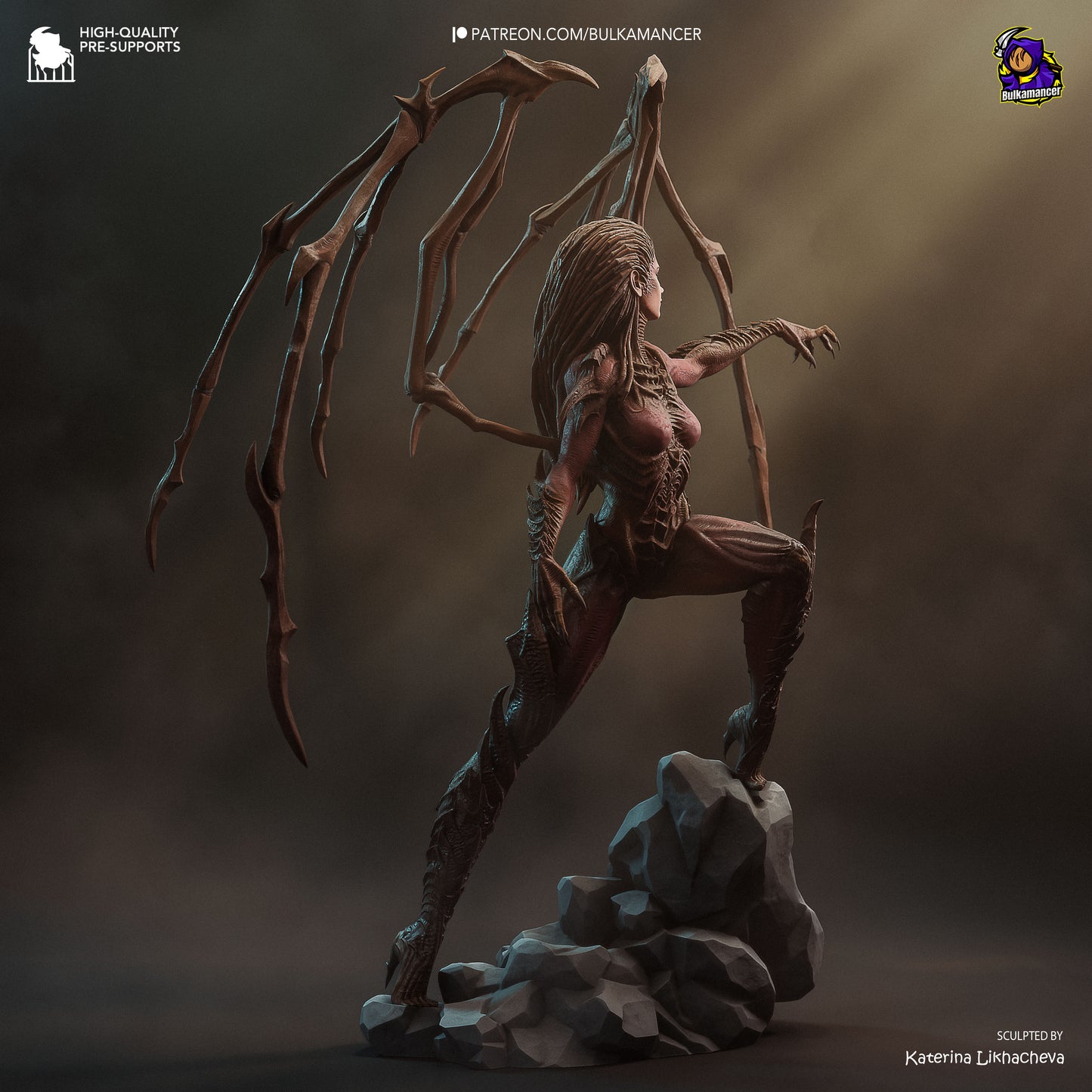 Infested Queen | Resin Garage Kit Figure | Bulkamancer Sculpts