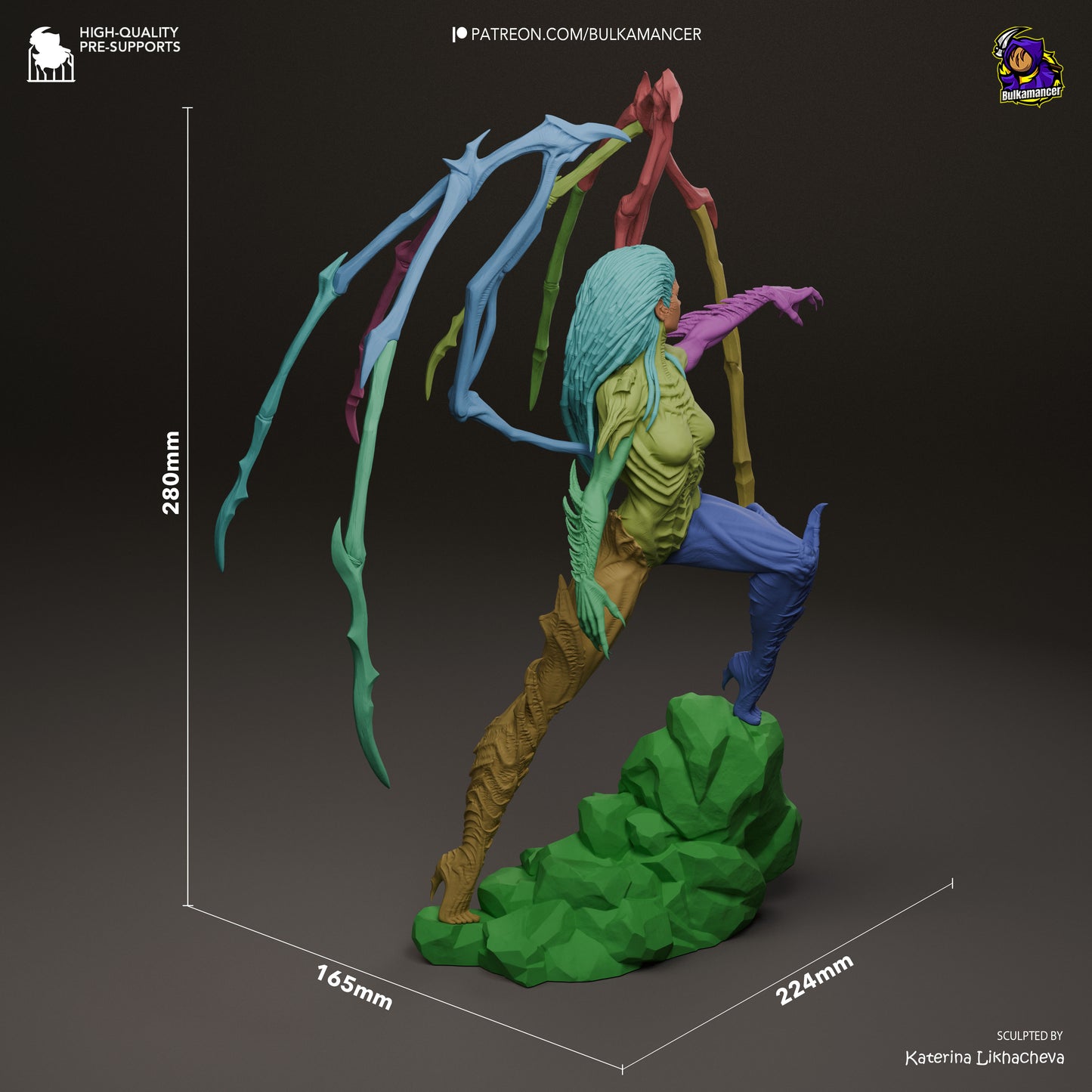 Infested Queen | Resin Garage Kit Figure | Bulkamancer Sculpts