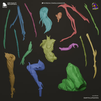 Infested Queen | Resin Garage Kit Figure | Bulkamancer Sculpts