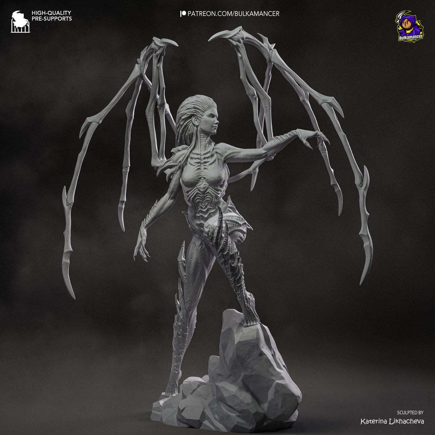 Infested Queen | Resin Garage Kit Figure | Bulkamancer Sculpts