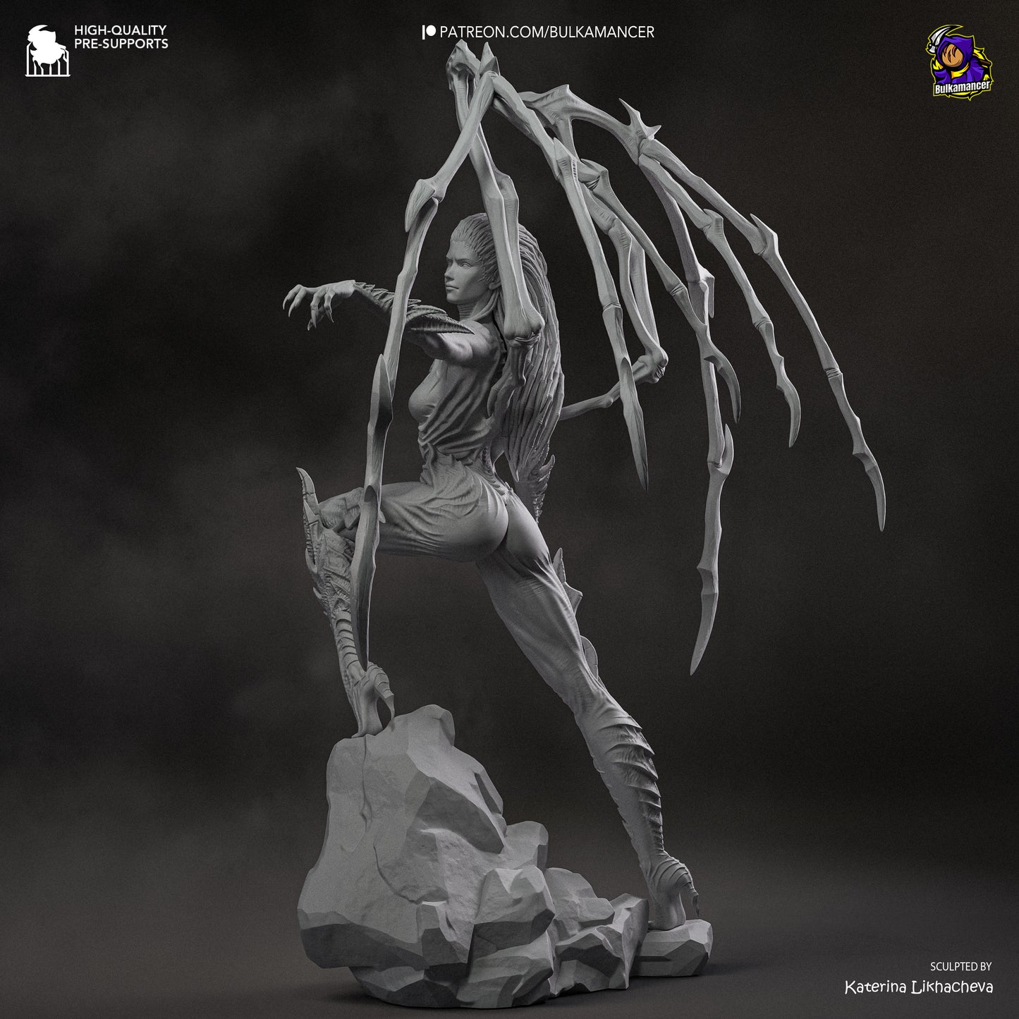 Infested Queen | Resin Garage Kit Figure | Bulkamancer Sculpts