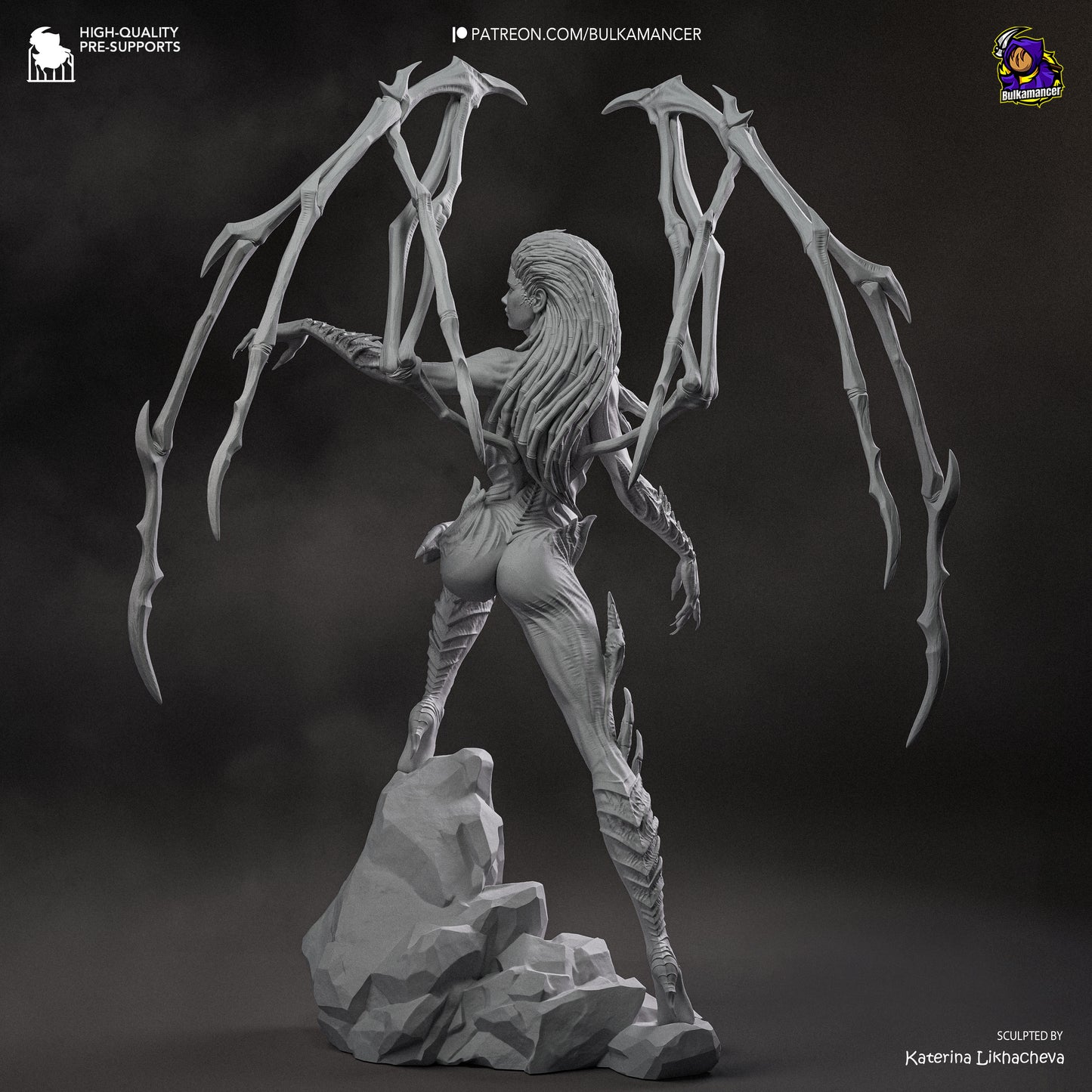 Infested Queen | Resin Garage Kit Figure | Bulkamancer Sculpts