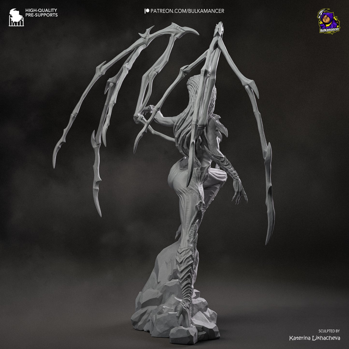 Infested Queen | Resin Garage Kit Figure | Bulkamancer Sculpts