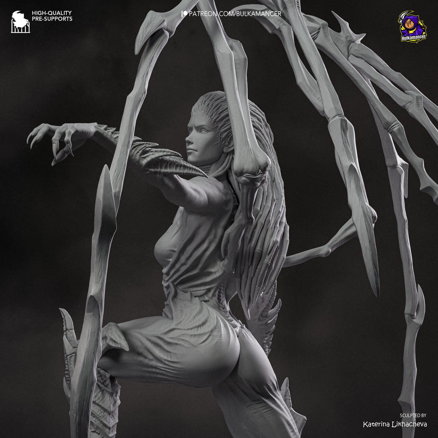 Infested Queen | Resin Garage Kit Figure | Bulkamancer Sculpts