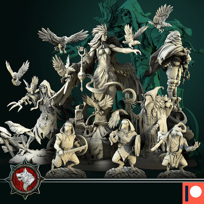 Raven Invasion Collection | Gaming or Display Miniature | White Werewolf Tavern