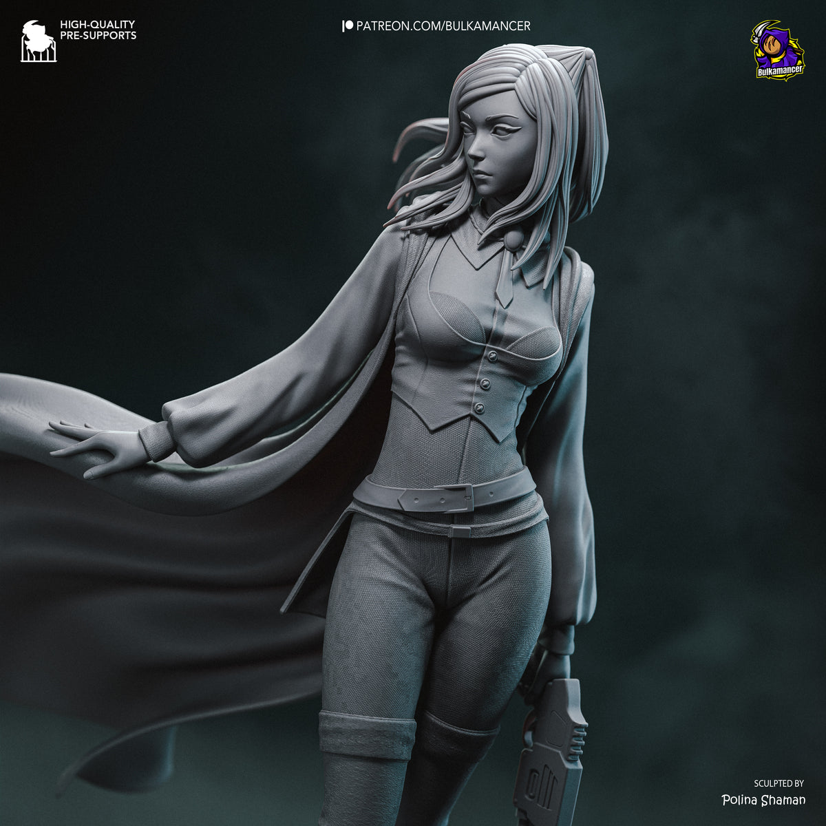 Intelligence Bureau Investigator | Resin Garage Kit Figure | Bulkamancer Sculpts