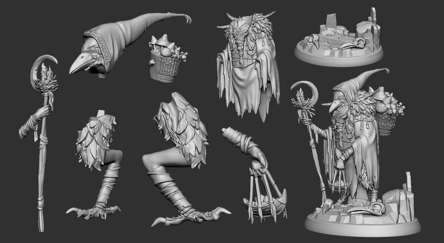 Raven Invasion Collection | Gaming or Display Miniature | White Werewolf Tavern