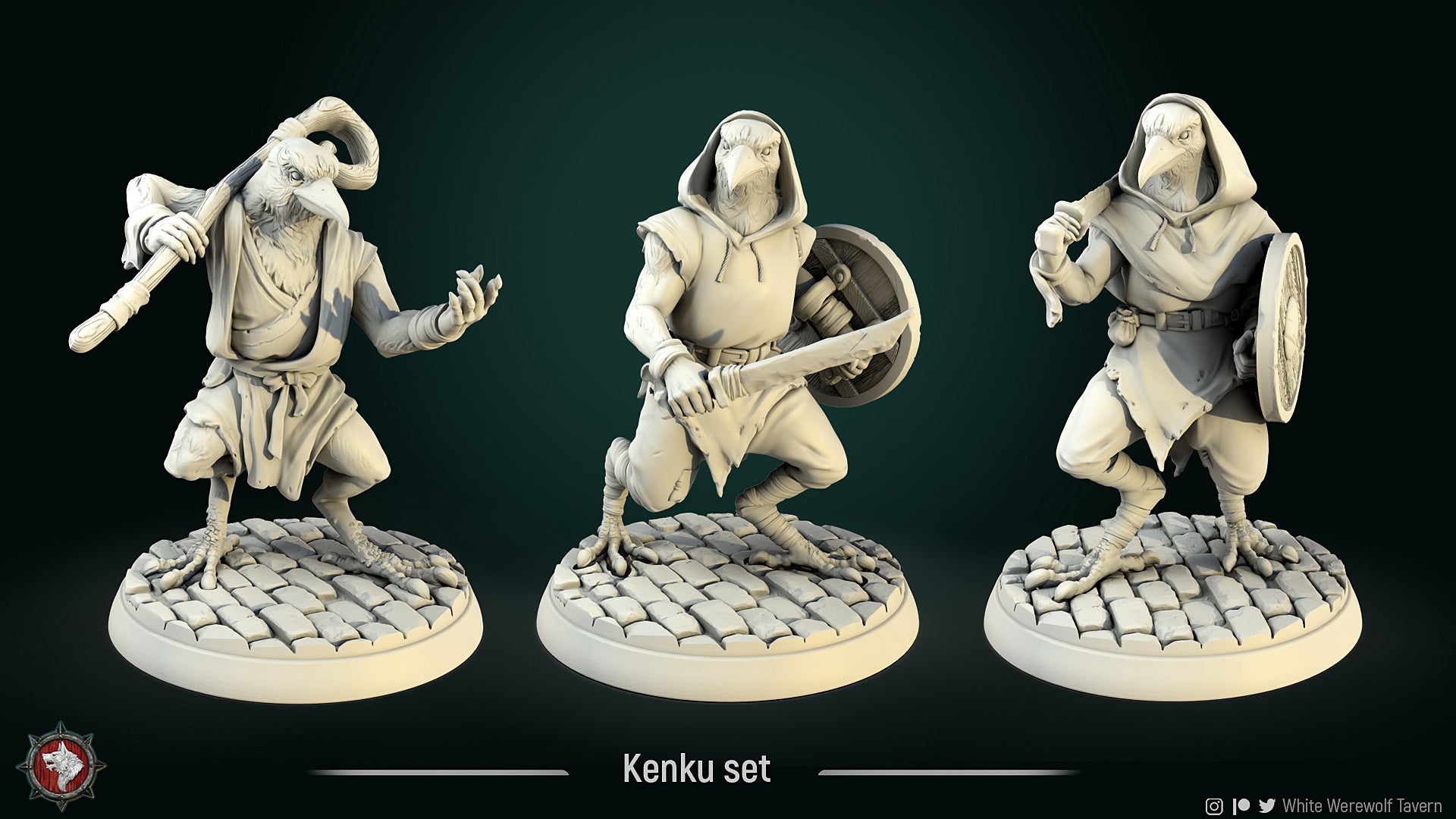 Raven Invasion Collection | Gaming or Display Miniature | White Werewolf Tavern