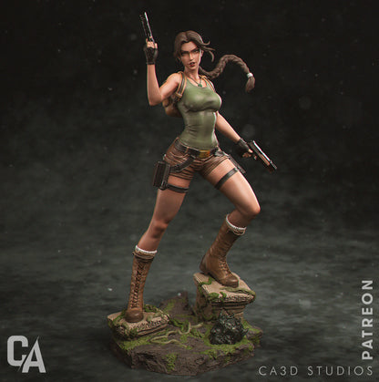 1:12 Ruins Explorer Heroine | 3D Printed Resin Garage Kit Figure | CA 3D Studios