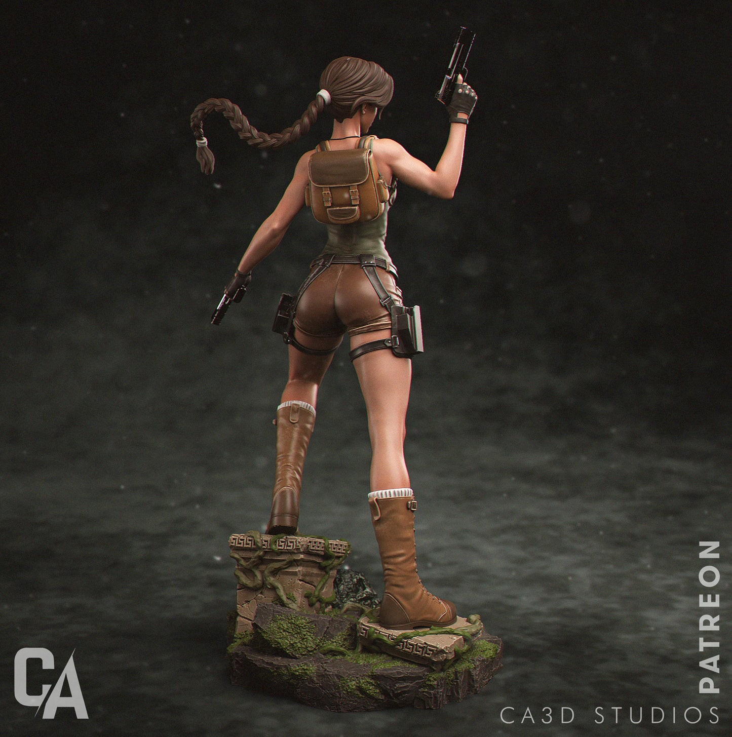 1:12 Ruins Explorer Heroine | 3D Printed Resin Garage Kit Figure | CA 3D Studios