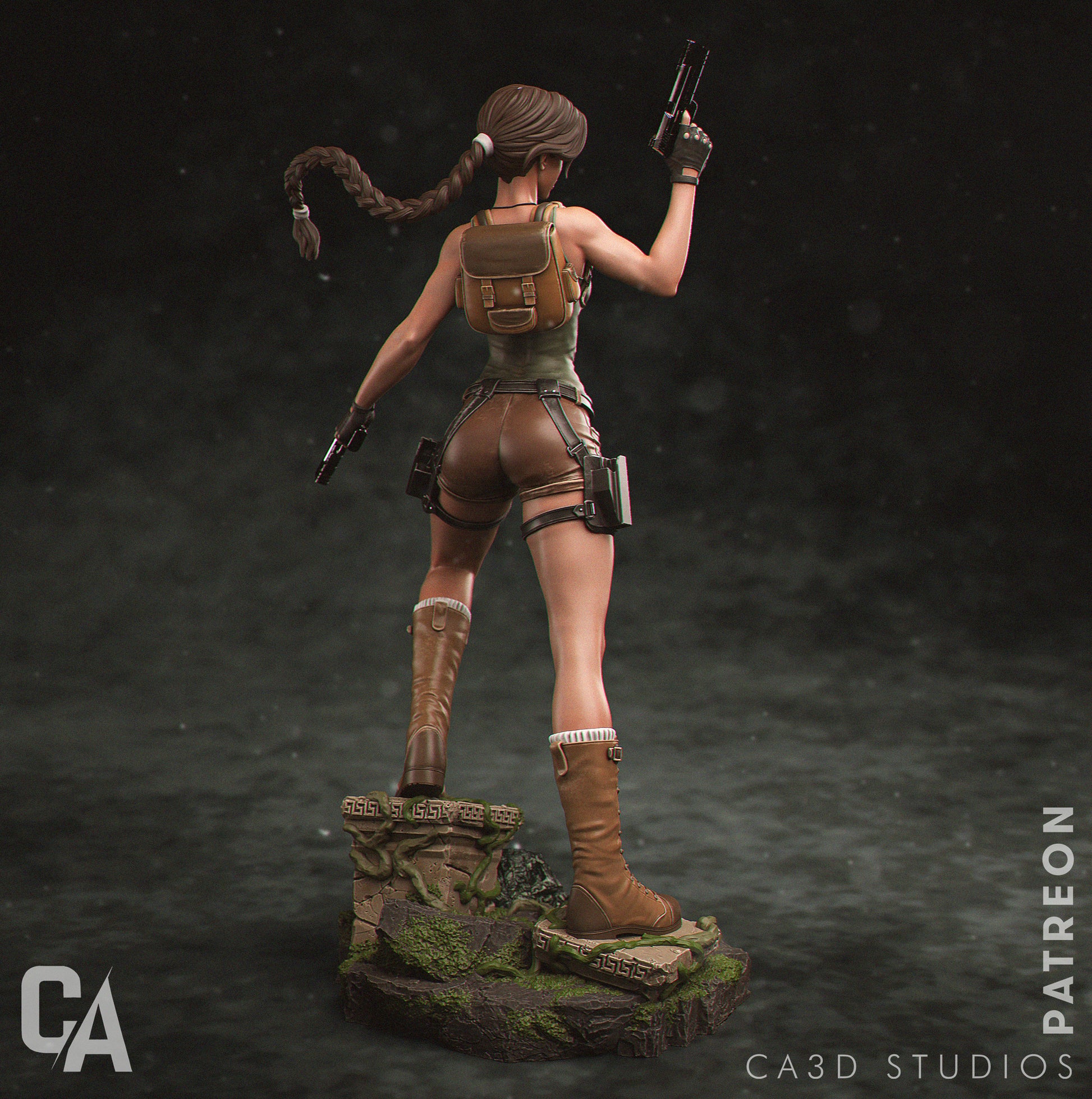 1:12 Ruins Explorer Heroine | 3D Printed Resin Garage Kit Figure | CA 3D Studios