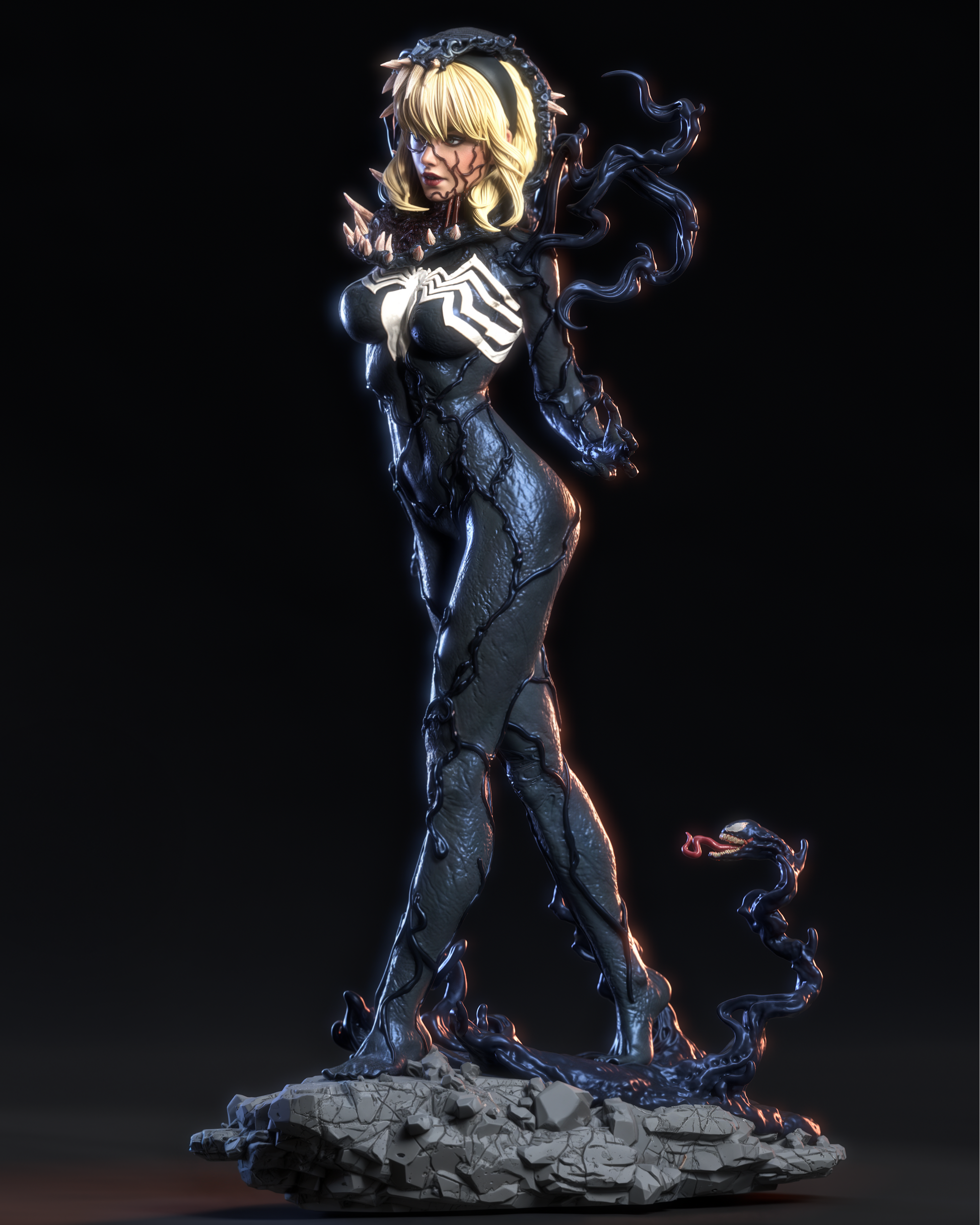 1:12 Venomous Grace | 3D Printed Resin Garage Kit Figure | CA 3D Studios