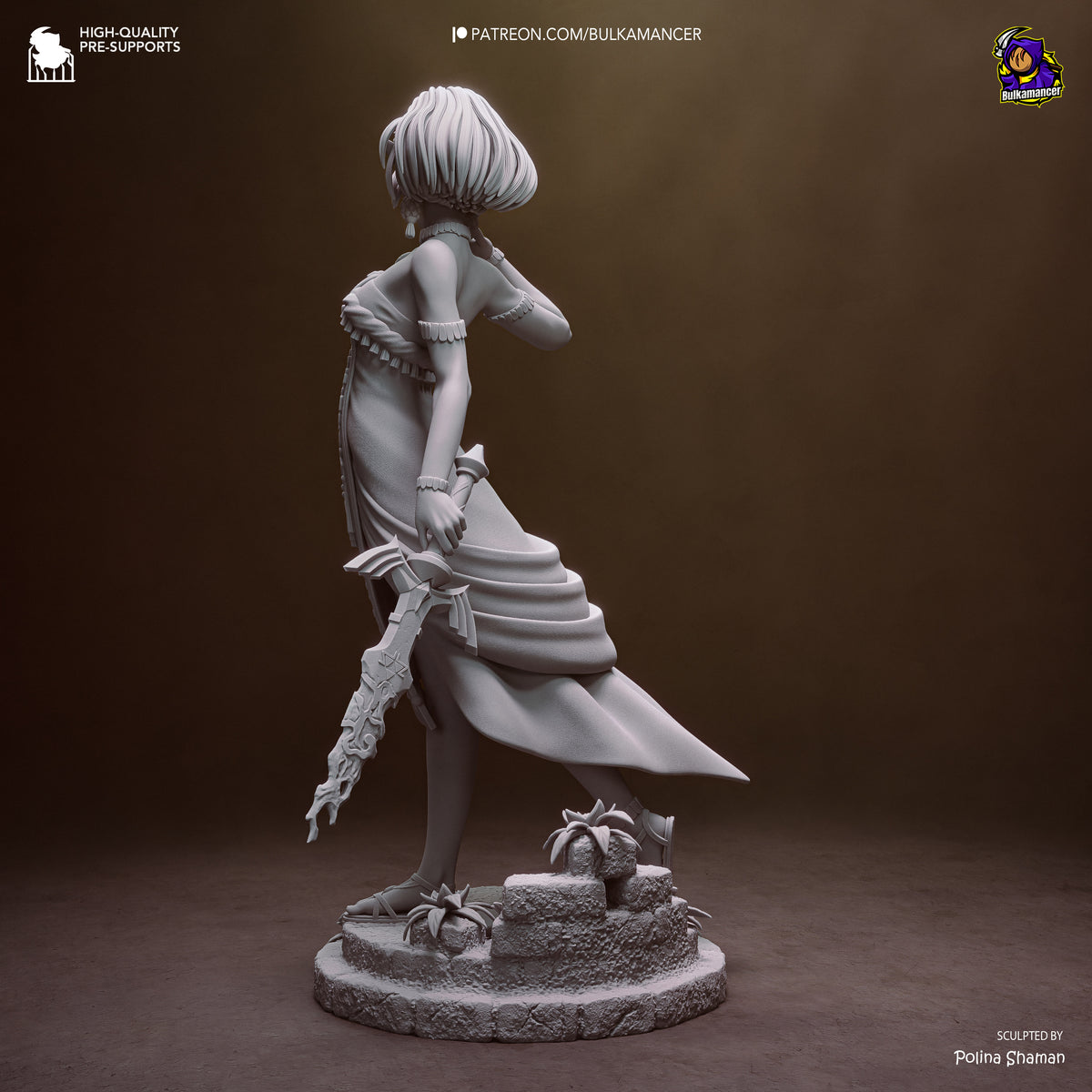 Linked Princess | Resin Garage Kit Figure | Bulkamancer Sculpts