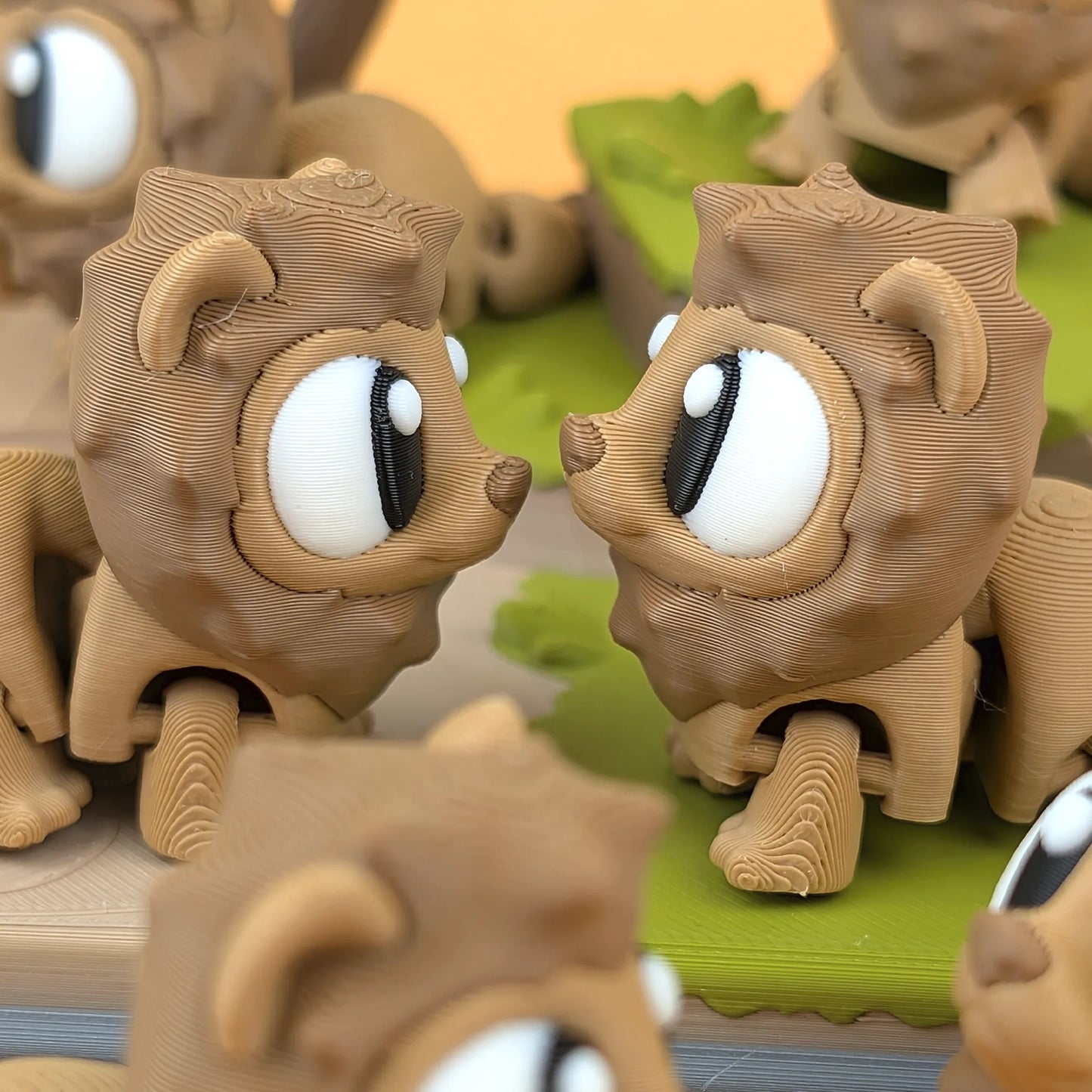 Miniature Flexi Lion from the Savannah Playset by Tattles Told 3D, featuring detailed lion figure on a neutral background.