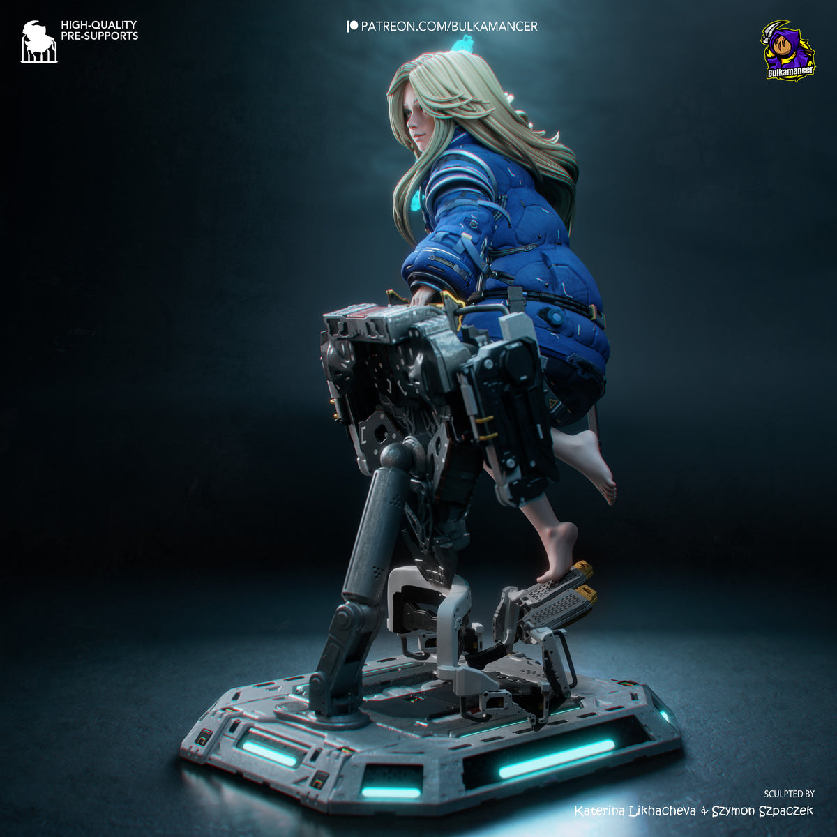 Ingeniero de escuadrón aerotransportado | Figura de kit de resina para garaje | Bulkamancer Sculpts