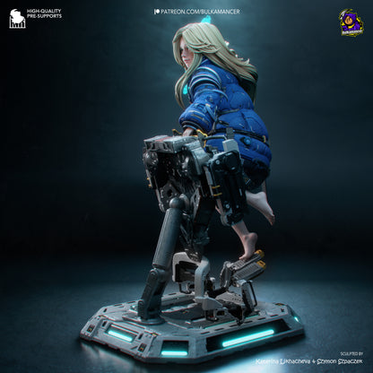 Ingeniero de escuadrón aerotransportado | Figura de kit de resina para garaje | Bulkamancer Sculpts