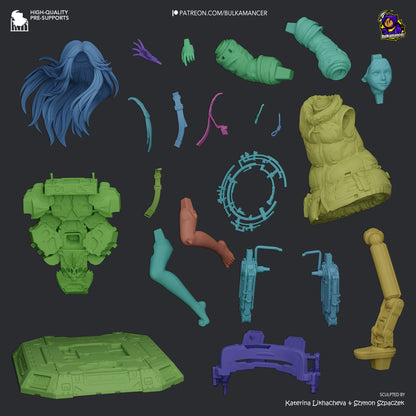 Ingeniero de escuadrón aerotransportado | Figura de kit de resina para garaje | Bulkamancer Sculpts