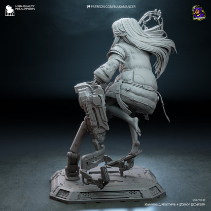 Ingeniero de escuadrón aerotransportado | Figura de kit de resina para garaje | Bulkamancer Sculpts
