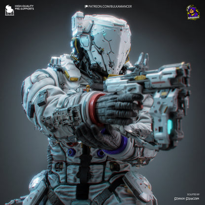 Lunar Engineer | Resin Garage Kit Figure | Bulkamancer Sculpts