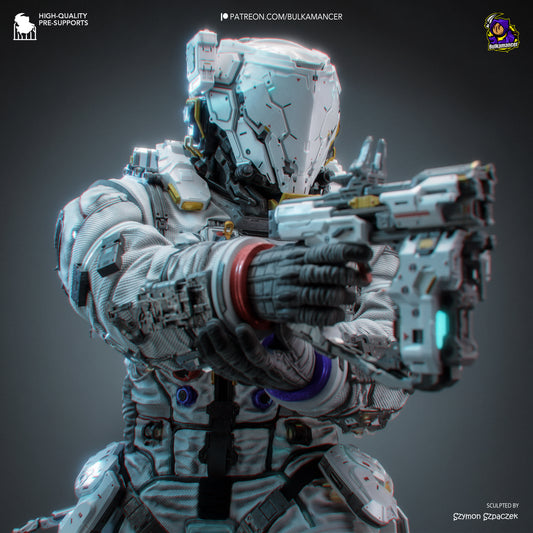 Lunar Engineer | Resin Garage Kit Figure | Bulkamancer Sculpts