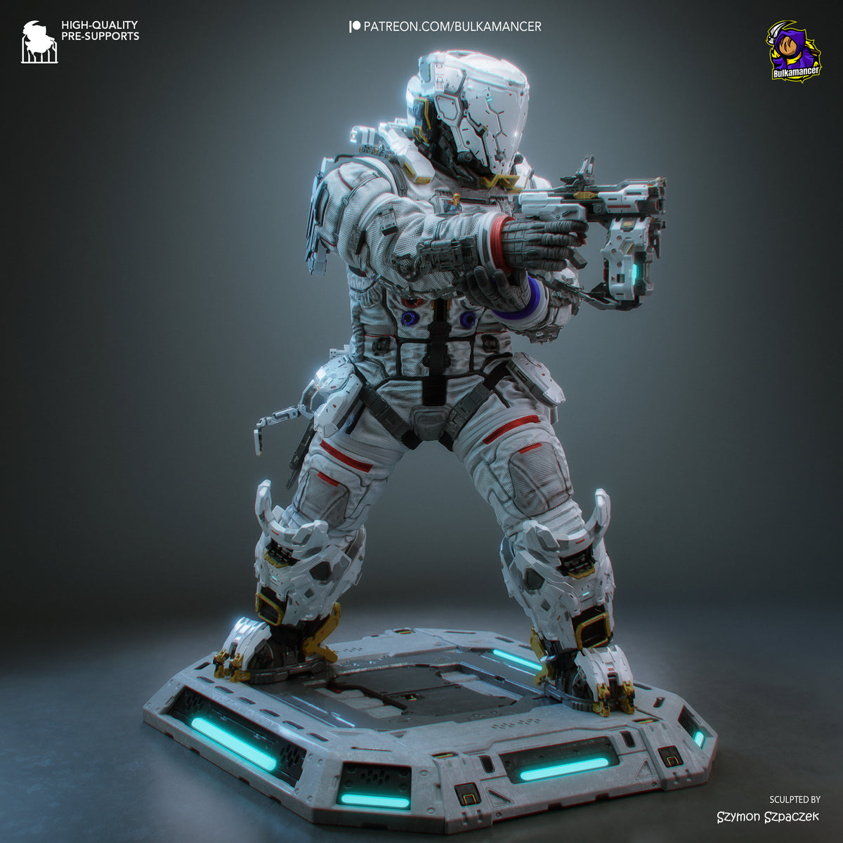 Lunar Engineer | Resin Garage Kit Figure | Bulkamancer Sculpts