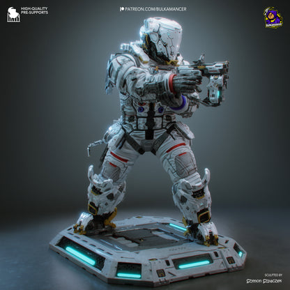 Lunar Engineer | Resin Garage Kit Figure | Bulkamancer Sculpts