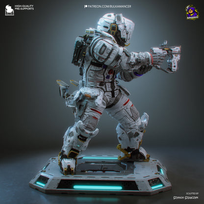 Lunar Engineer | Resin Garage Kit Figure | Bulkamancer Sculpts
