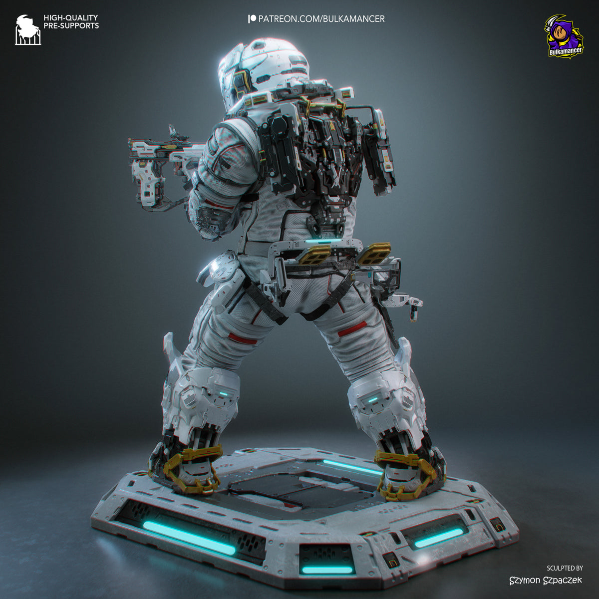 Lunar Engineer | Resin Garage Kit Figure | Bulkamancer Sculpts