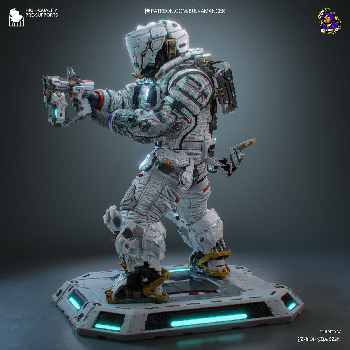 Lunar Engineer | Resin Garage Kit Figure | Bulkamancer Sculpts