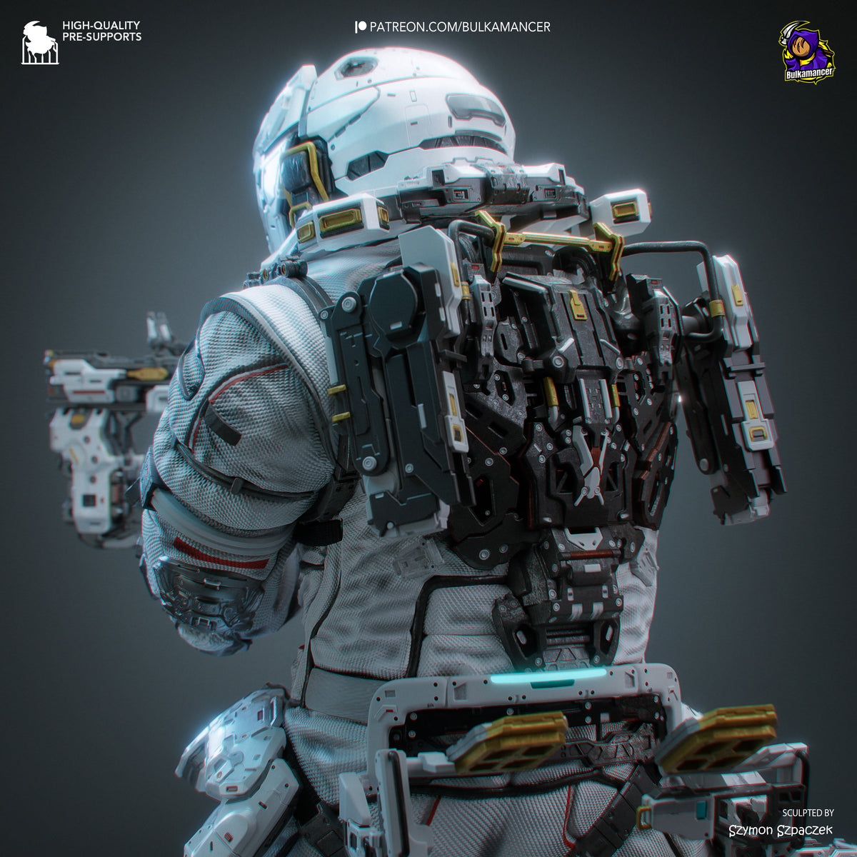 Lunar Engineer | Resin Garage Kit Figure | Bulkamancer Sculpts
