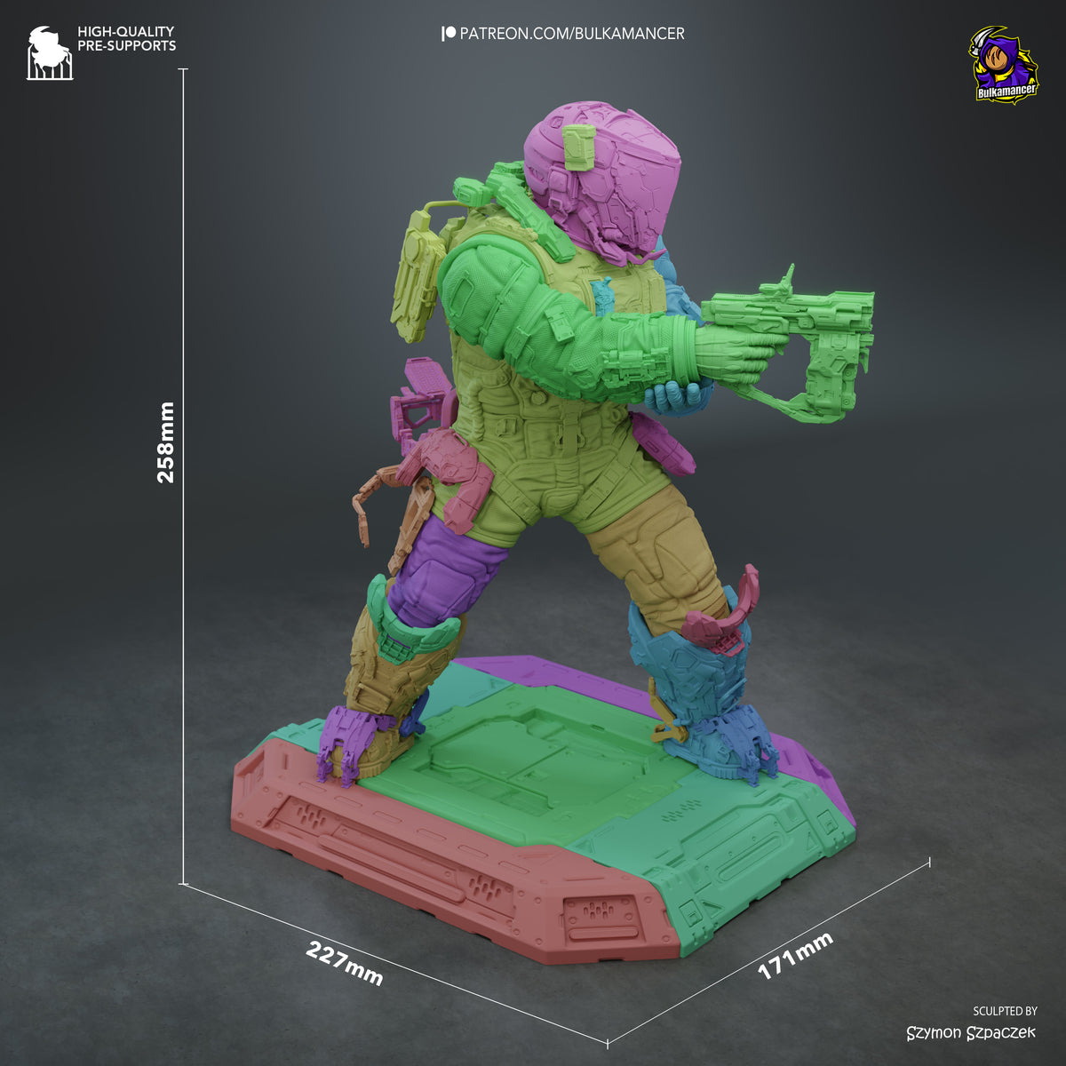 Lunar Engineer | Resin Garage Kit Figure | Bulkamancer Sculpts