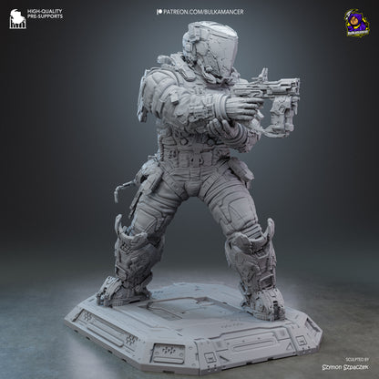 Lunar Engineer | Resin Garage Kit Figure | Bulkamancer Sculpts