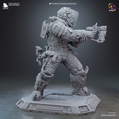 Lunar Engineer | Resin Garage Kit Figure | Bulkamancer Sculpts