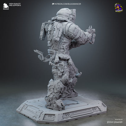 Lunar Engineer | Resin Garage Kit Figure | Bulkamancer Sculpts