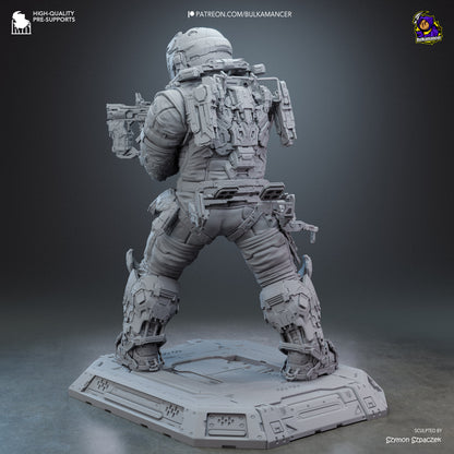 Lunar Engineer | Resin Garage Kit Figure | Bulkamancer Sculpts