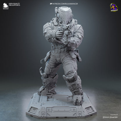 Lunar Engineer | Resin Garage Kit Figure | Bulkamancer Sculpts