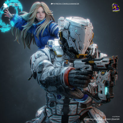 Lunar Family | Resin Garage Kit Figure | Bulkamancer Sculpts