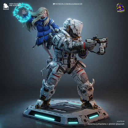 Lunar Family | Resin Garage Kit Figure | Bulkamancer Sculpts