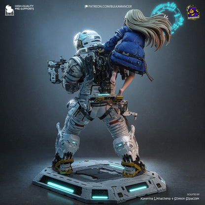 Lunar Family | Resin Garage Kit Figure | Bulkamancer Sculpts