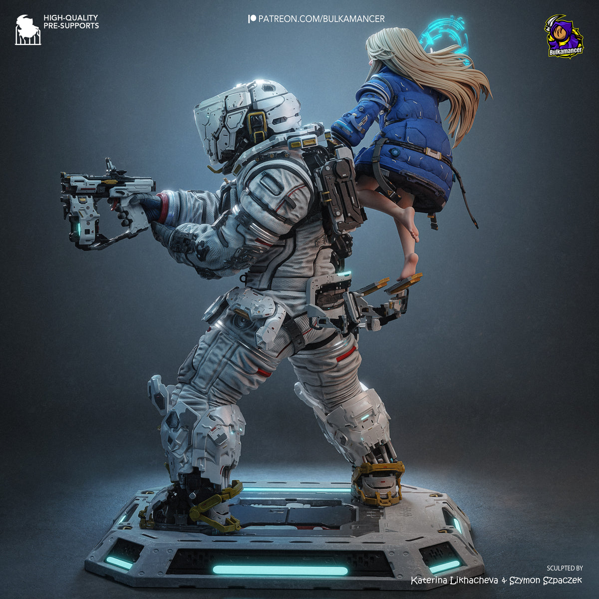 Lunar Family | Resin Garage Kit Figure | Bulkamancer Sculpts