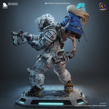 Lunar Family | Resin Garage Kit Figure | Bulkamancer Sculpts