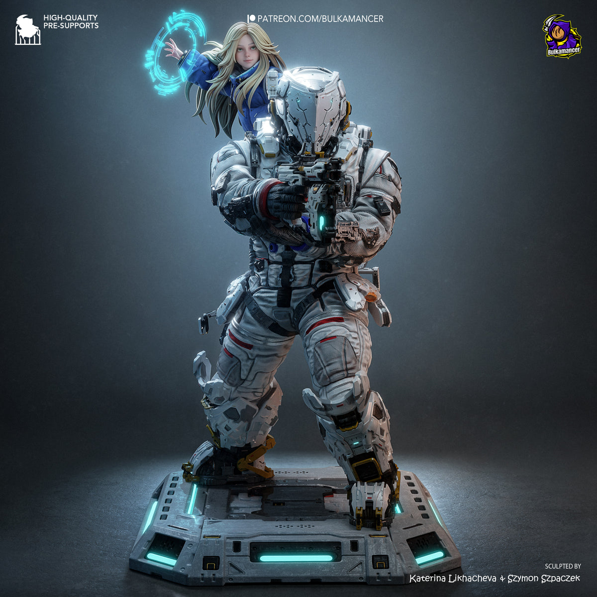 Lunar Family | Resin Garage Kit Figure | Bulkamancer Sculpts