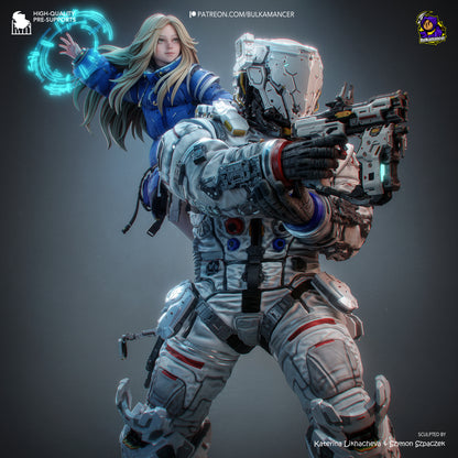 Lunar Family | Resin Garage Kit Figure | Bulkamancer Sculpts